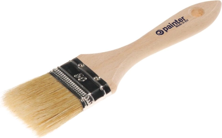 Fladmalerpensel 50 mm med træhåndtag