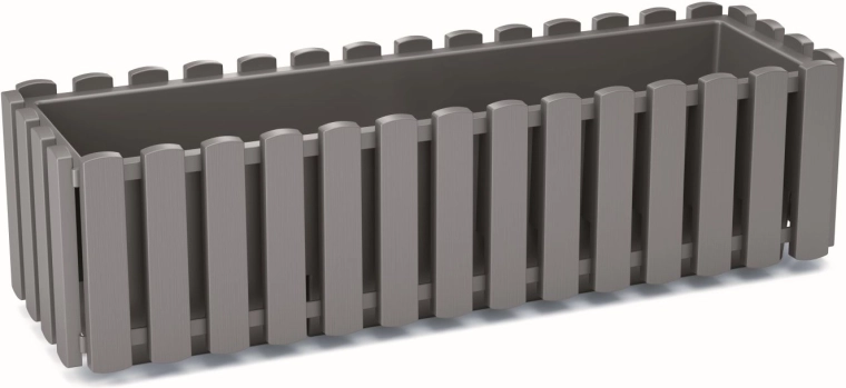 Selvvandende altankasse grå sten 58 cm