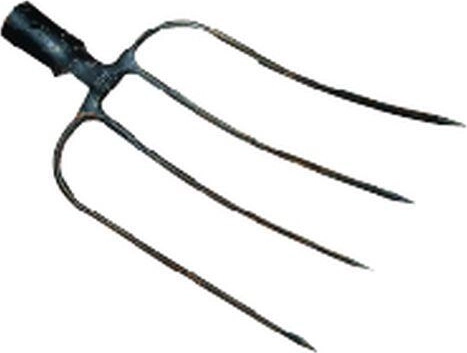 Bayerske høgafler med 4 tænder uden skaft