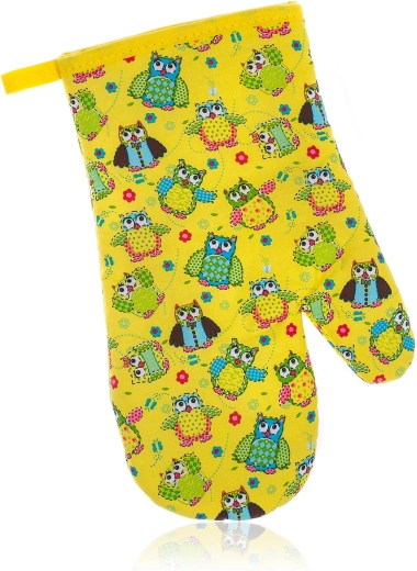 Køkkengrydelap i bomuld Ugler 27 × 17 cm