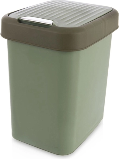 Plastikskraldespand 12 l grøn