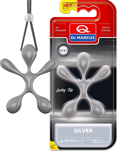 Dr. Marcus Lucky Top luftfrisker til bilen Silver