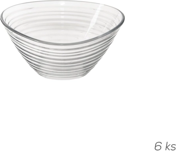 Derin trekantet glasskål 6,9 × 6,9 cm, 6 stk.