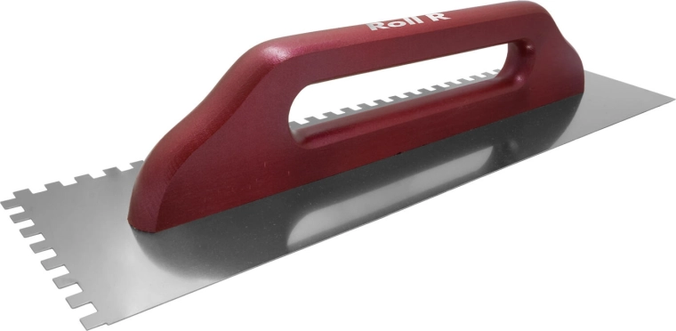 Glattejern i rustfrit stål med tænder 12 mm, 480 × 130 mm