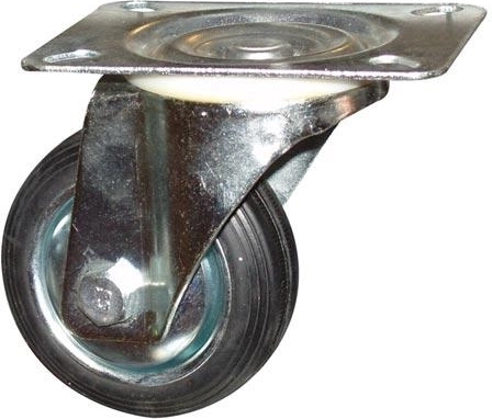 Drejehjul 100 mm, bæreevne 60 kg