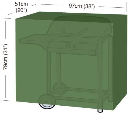 Beskyttelsesovertræk til grill Classic S 97 × 51 × 79 cm, PE 90 g/m²