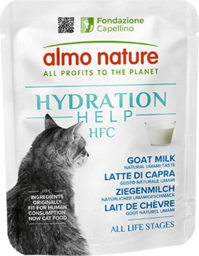 Almo Nature HFC Hydratation Help gedemælk til katte 50 g