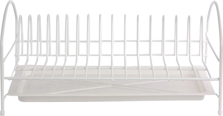 Etplans opvaskestativ 40 cm hvidt med drypbakke