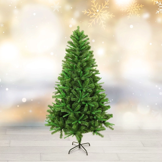 Tofarvet kunstigt juletræ 180 cm