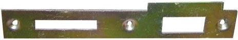 Slagplade til indstukne låse, venstre, galvaniseret stål (10 stk)