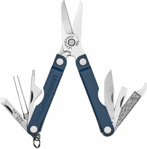 Leatherman Micra multifunktionelt lommeredskab, marineblå, 10 funktioner