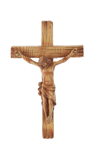 Hængende kors med Jesusfigur af polyresin 12,5 × 3,5 × 20 cm