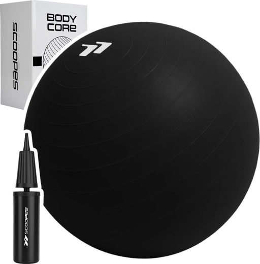 Gymnastikbold BodyCore 85 cm sort