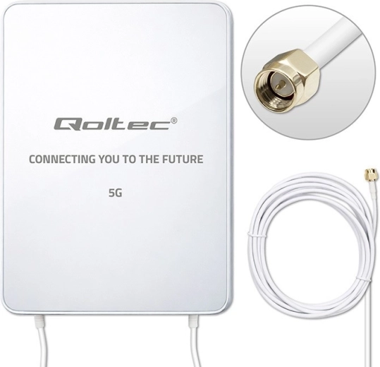 Retningsbestemt udendørs 5G LTE-antenne 16 dBi med SMA-stik (3300–3800 MHz), 3 m kabel, IP67