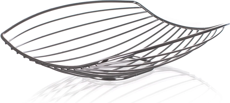 Frugtkurv Linea krom 30 × 20,5 × 7 cm