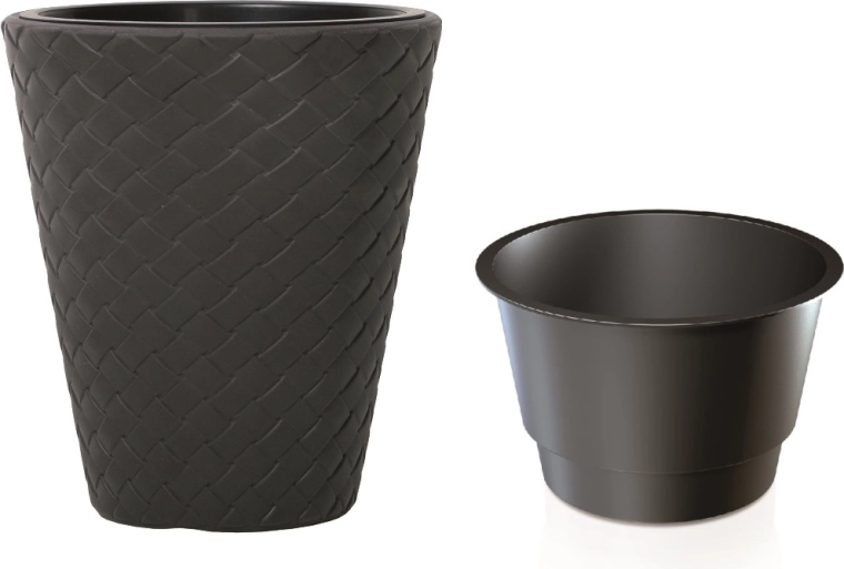 Matuba blomsterpotte med indsats 30 cm antracit