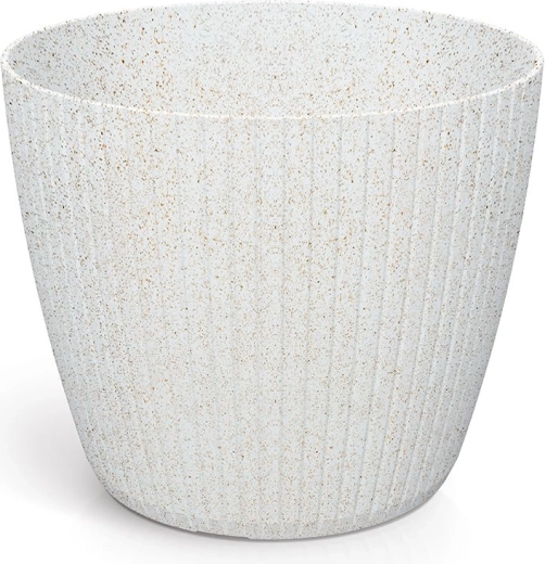 Blomsterkrukke Lamia Eco Wood 23,8 cm hvid