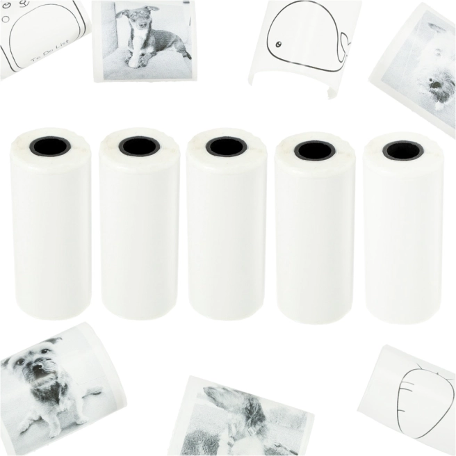 Termopapir til mini printer selvklæbende reserve ruller