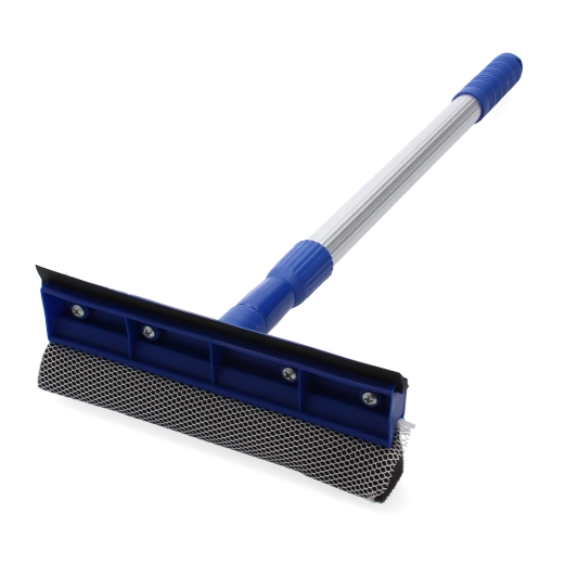 Teleskopisk vinduesvasker med skraber og svamp, 46–70 cm