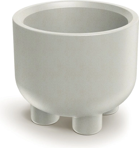 Plantekasse med ben Molta Round 48 cm sandfarvet