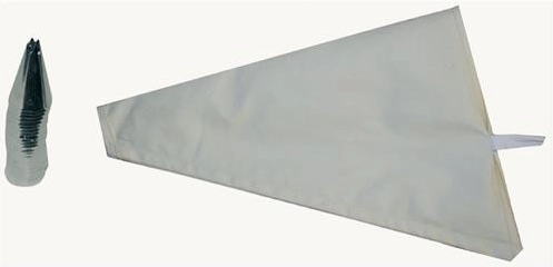 Konditorpose 35 cm i bomuld med 7 dekorationsspidser