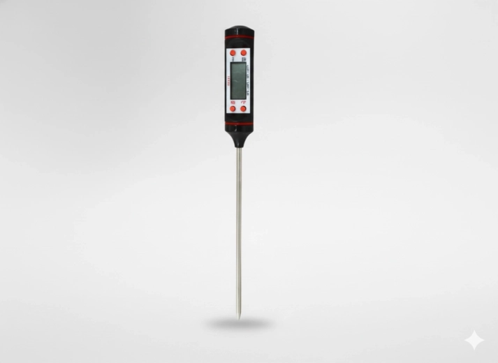 Digitalt køkkentermometer med sonde 22,5 cm