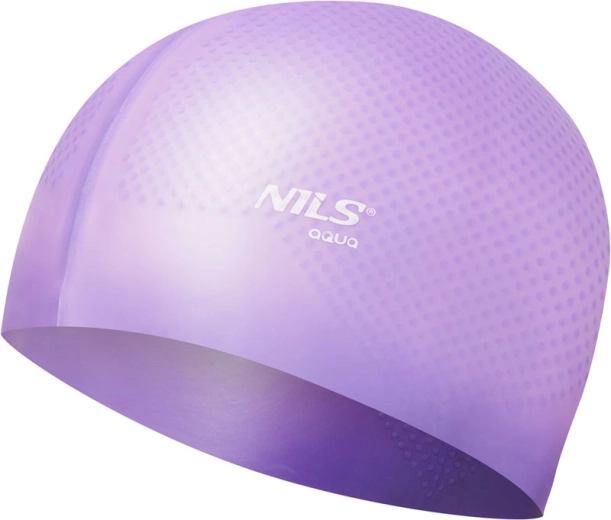Silikone badehætte NILS Aqua NQC Dots lilla
