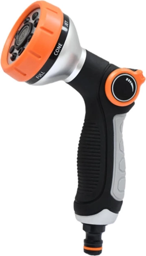 Sprøjtepistol med 8 funktioner, metal – soft