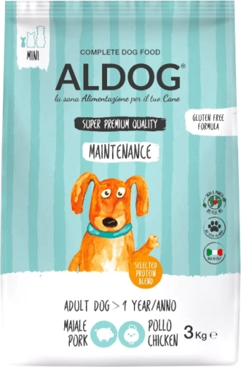Aldog Maintenance Mini granulat til aktive voksne hunde af små racer 3 kg