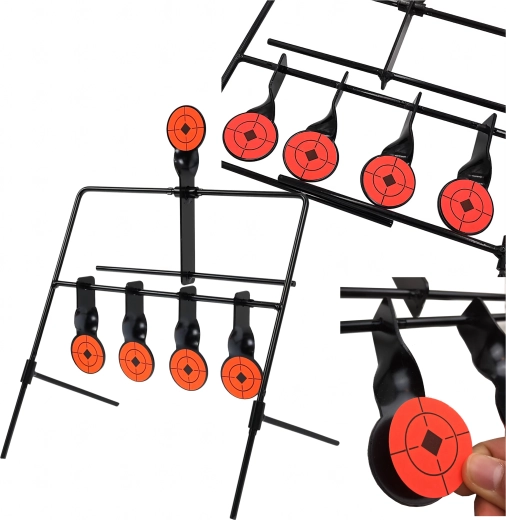 stålskydeskive med automatisk reset, 5 mål