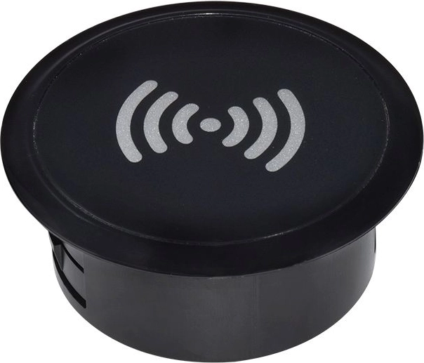 Solight trådløs indbygget Qi-oplader 15 W, sort
