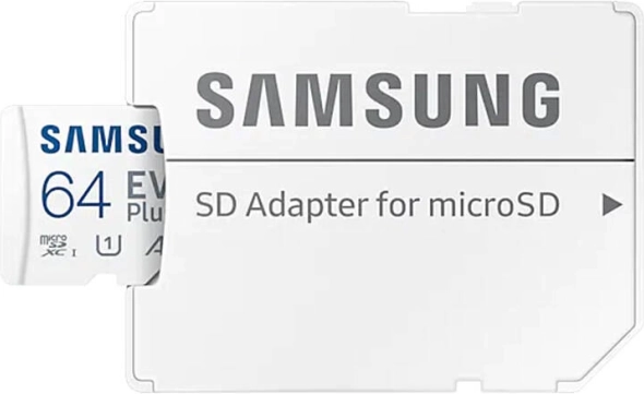 SAMSUNG microSD-hukommelseskort 64 GB EVO Plus + adapter