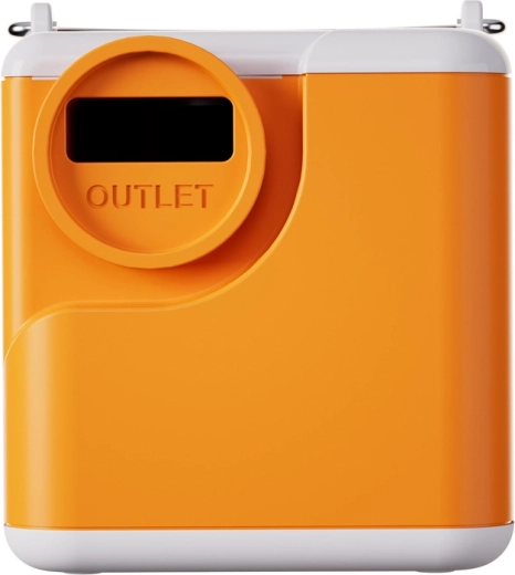 Flextail Nano Pump 5C2 bærbar pumpe 3-i-1 med campinglys (orange)