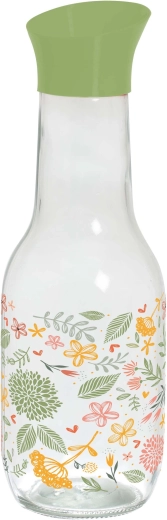 Glaskaraffel med låg TORO 1 l Botanica