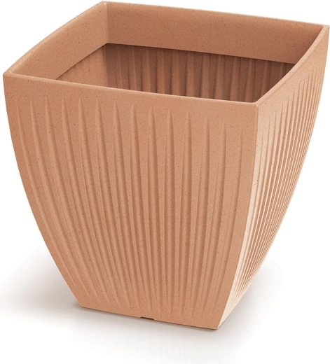 Blomsterkrukke Latia Square 40 × 40 × 40 cm terrakotta