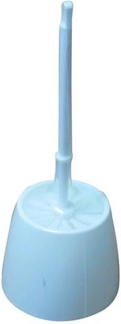 WC-sæt, rundt af plast med børste 8,5 cm