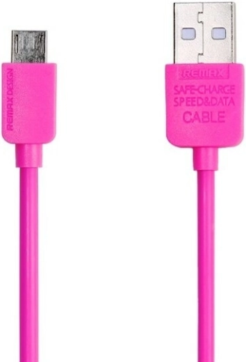 Rosa micro USB-kabel 1 m REMAX