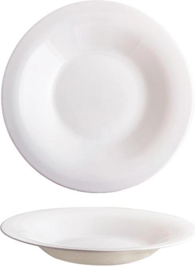 Dyb tallerken Elba 24 cm af opalglas