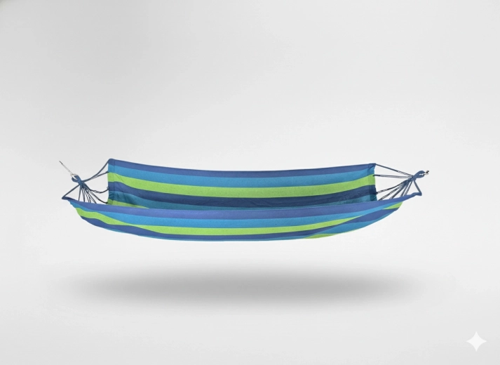 Hængende hængekøje 200 × 100 cm blå striber