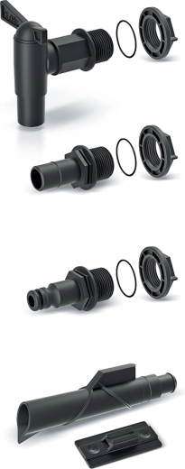 Tilbehørssæt til regnvandstønder ICANSET 4 (5 dele)