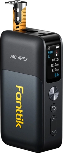 3-i-1 laserafstandsmåler Fanttik A10 Pro med krydslaser og digitalt målebånd