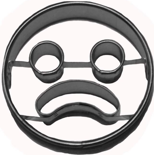 Culinaria udstikker til småkager – trist smiley 5 cm