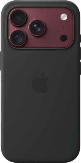 Apple silikonecover med MagSafe til iPhone 18 Pro – sort