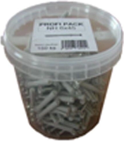 Universelle rawlplugs UPP 10 × 50 mm – pakke med 100 stk.