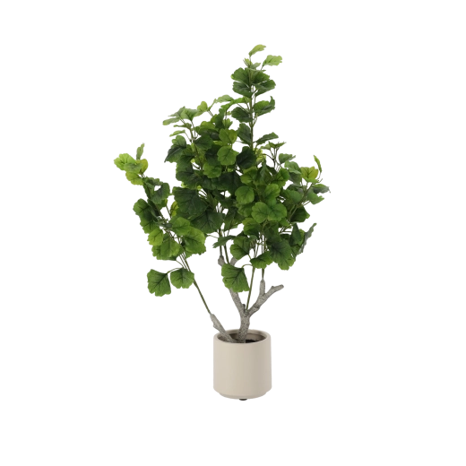 Kunstig ginkgo-plante i potte, 95 cm