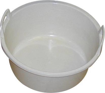 Plastbalje 49 cm med håndtag, granit