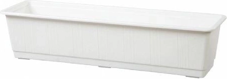 Plast altankasse til blomster 50 cm hvid