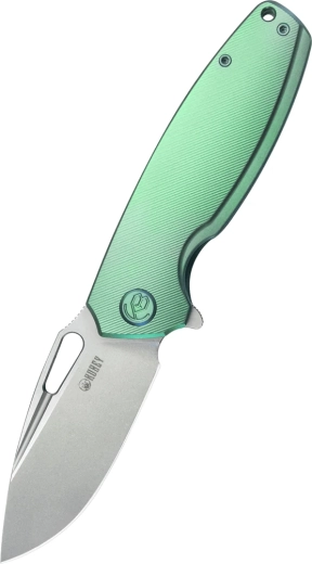 Kubey Tityus grøn titan foldekniv 8,6 cm