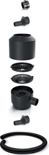 Indvendigt filter til grove urenheder til nedløbsrør med slange (8-delt sæt)