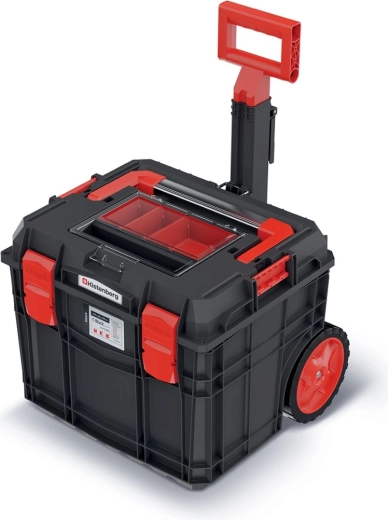 Rulleværktøjskasse C Block Alu Log 45 × 38 × 38,8 cm – sort